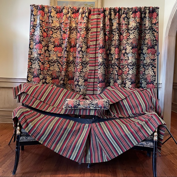 Custom made Asian Inspired Tapestry for a Window or as a Headboard Backdrop - Picture 4 of 15